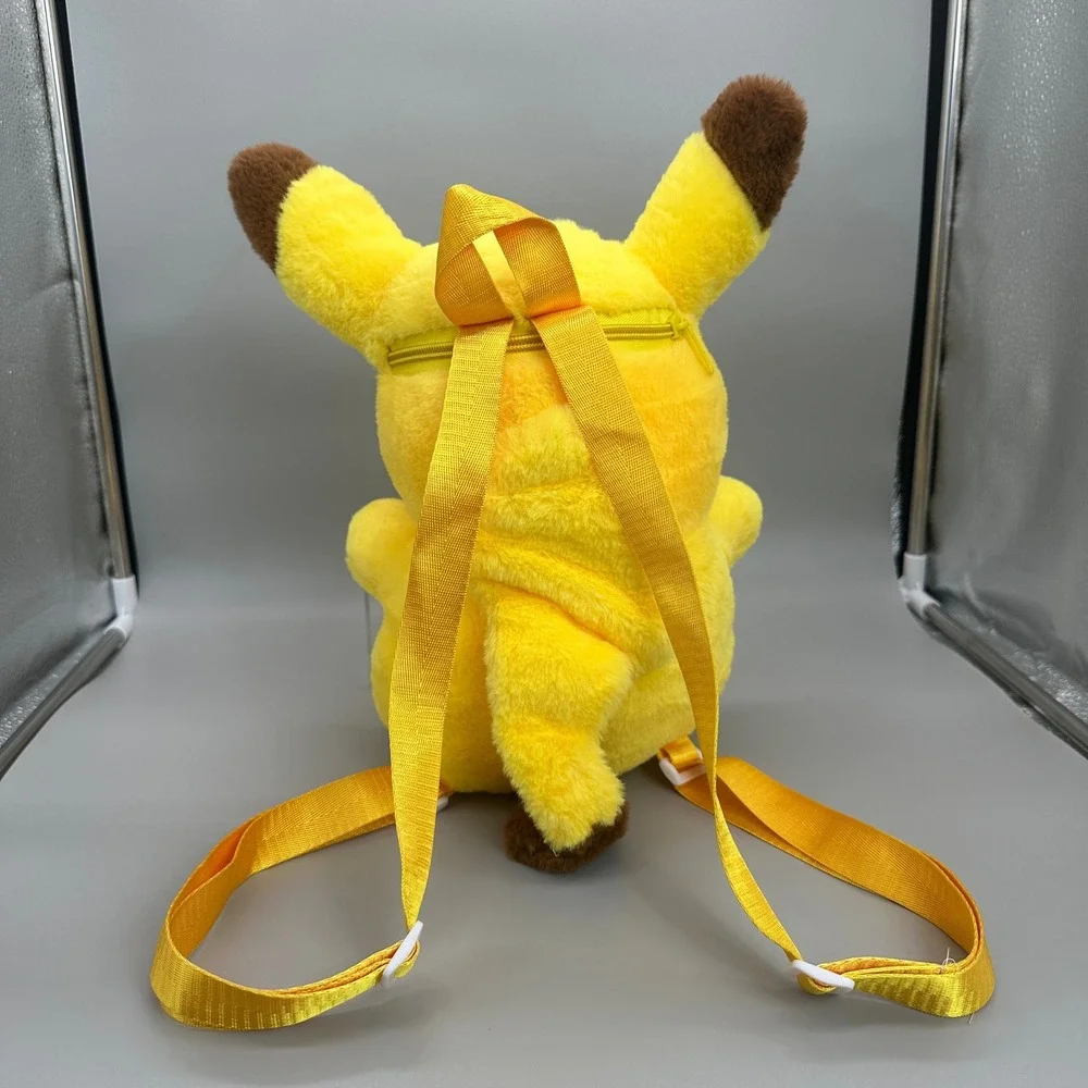 Pokemon Pikachu Plush Mini Backpack Kids‎ Unisex Yellow Soft Stuffed Toy Bag